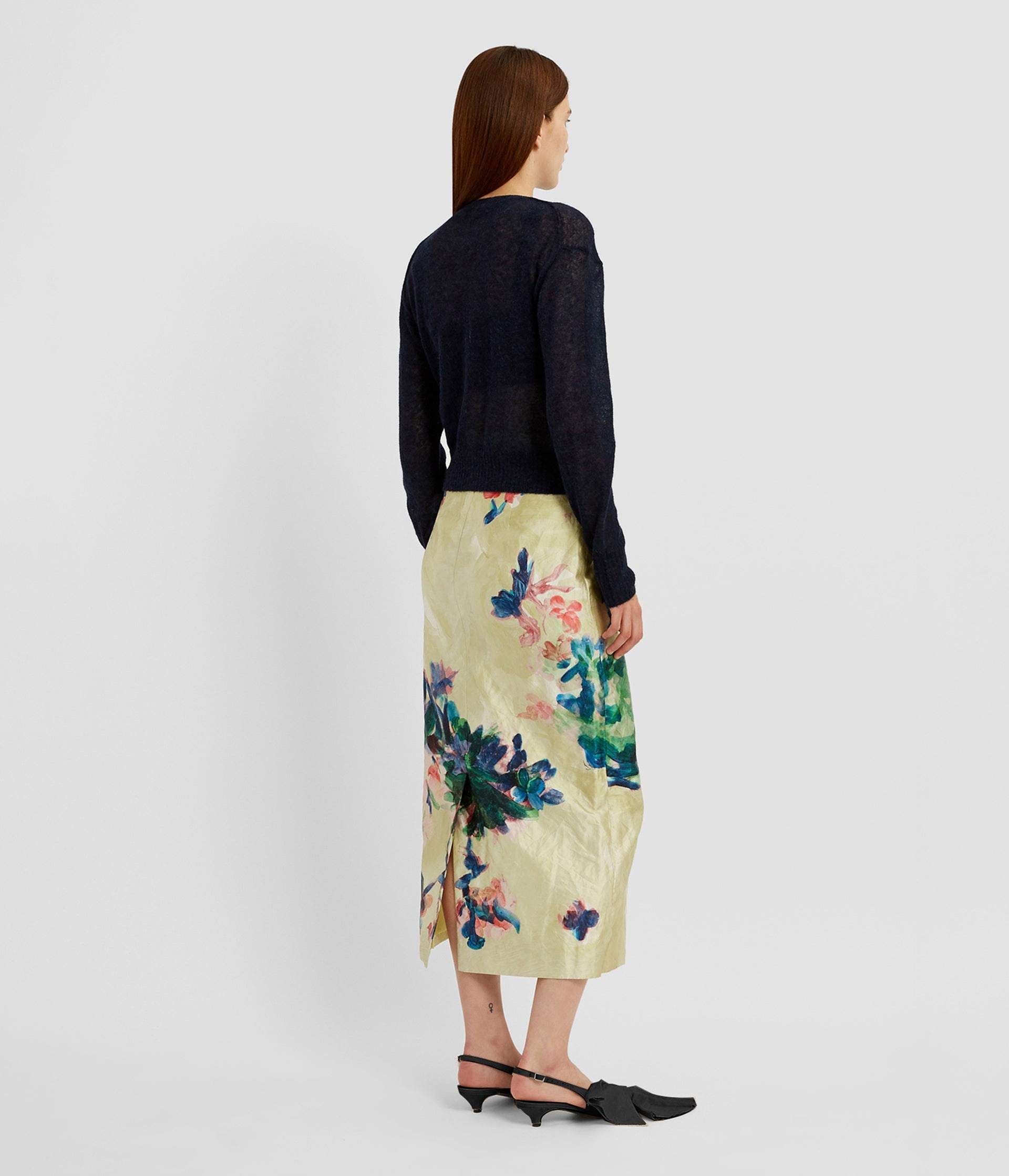 PENCIL MIDI SKIRT - 3
