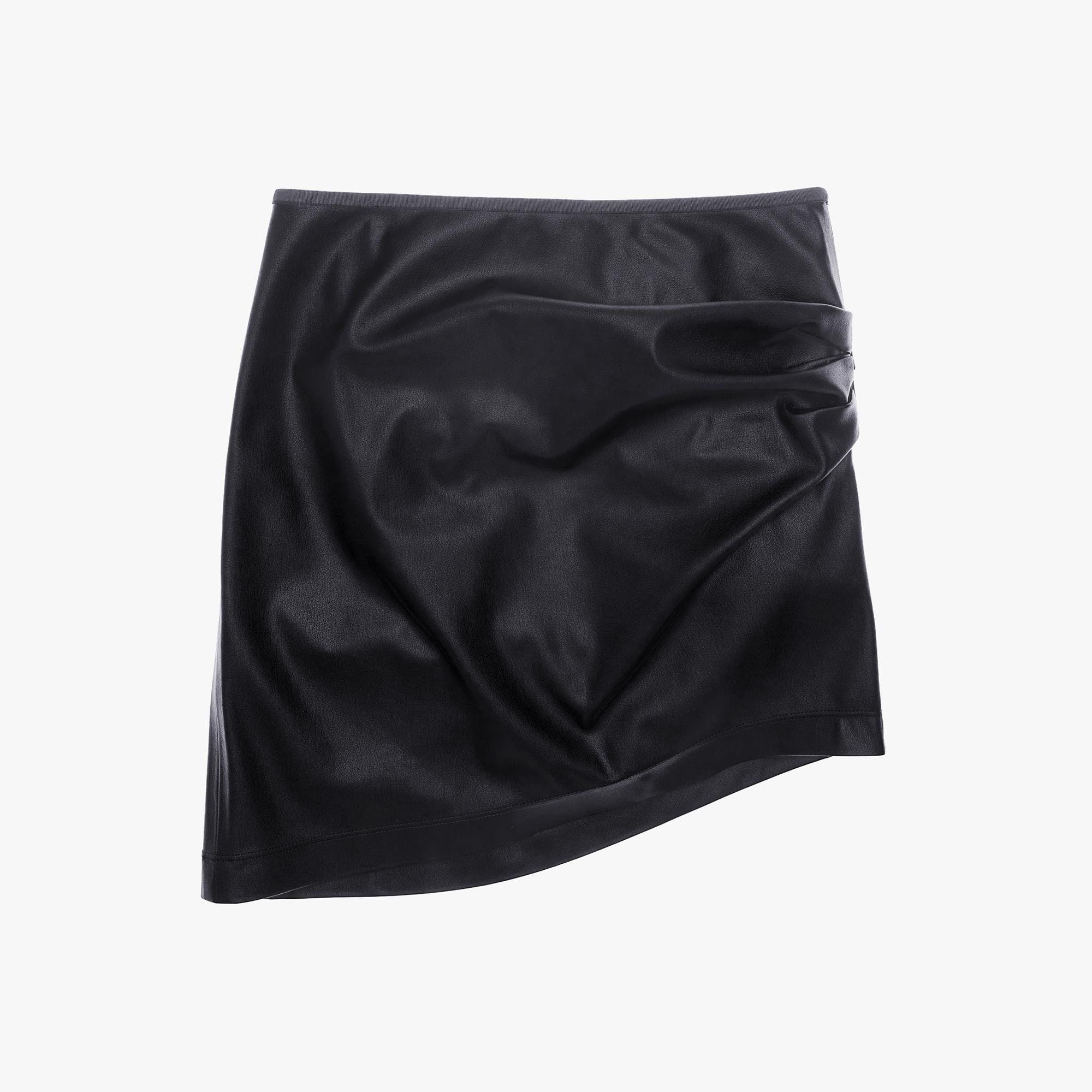 FAUX LEATHER MINI SKIRT - 1