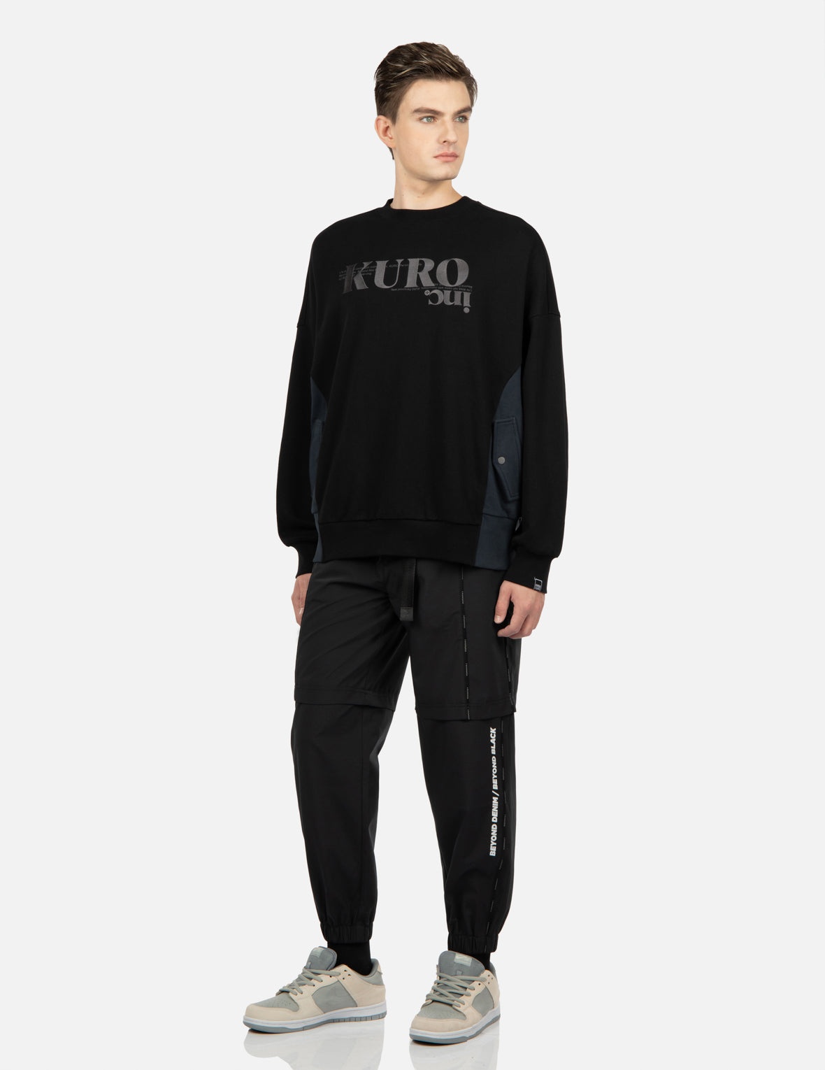 Contrast Side Pannels Sweatshirt - 3