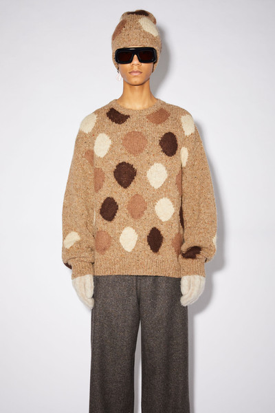 Acne Studios Crew neck sweater - Brown/multi outlook