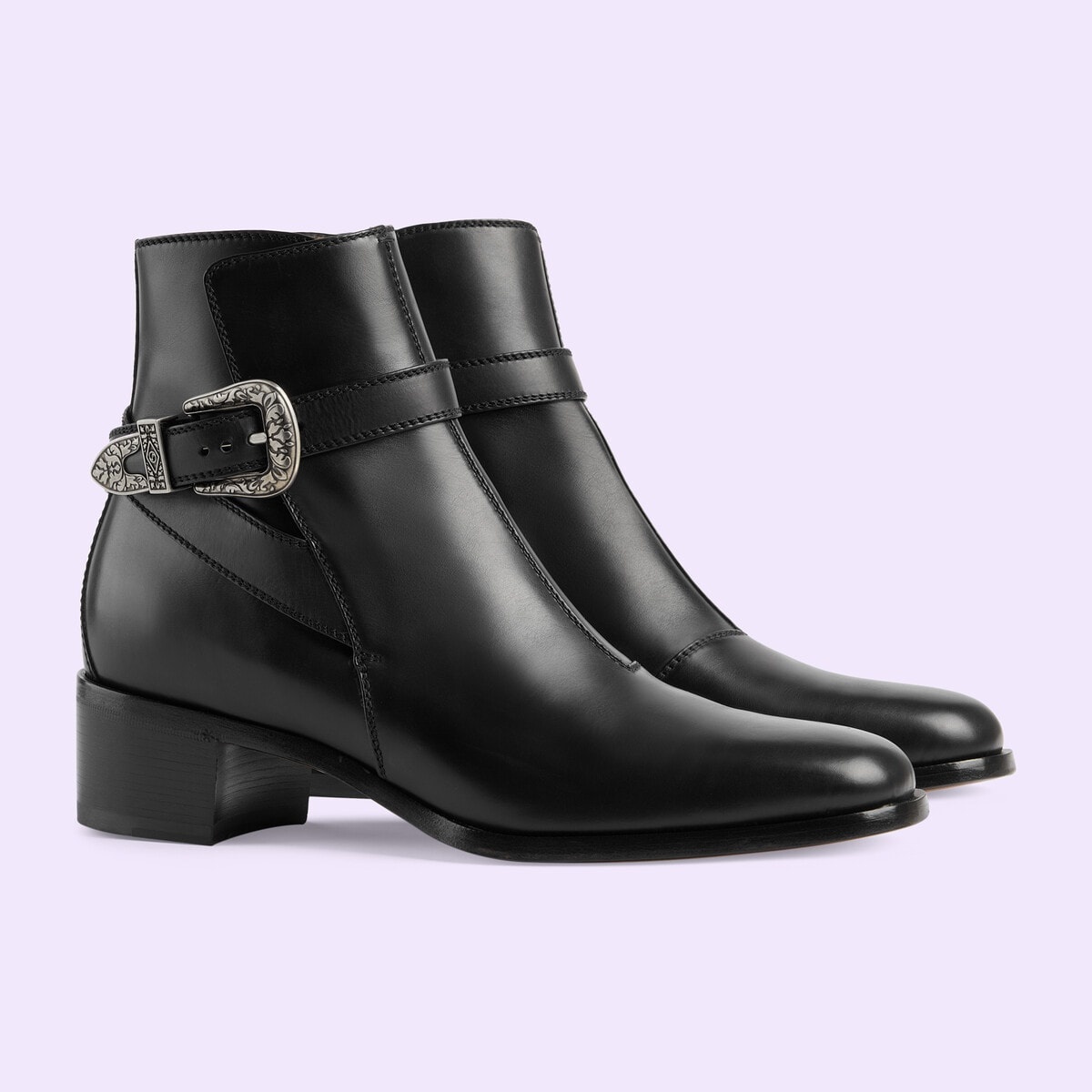 Men's ankle boot with buckle - 2