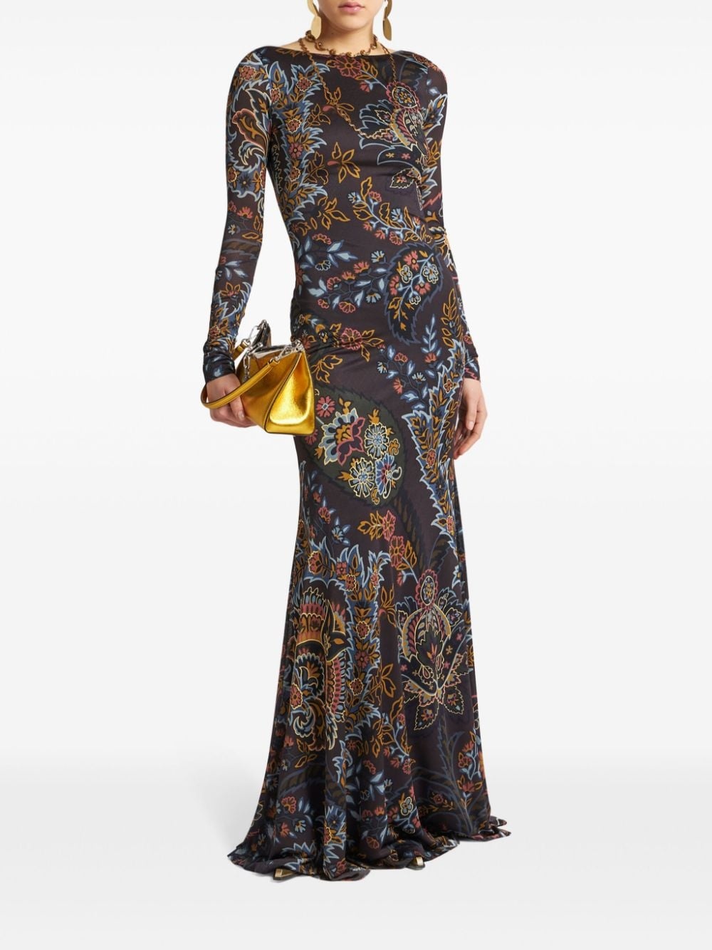 paisley print maxi-dress - 2