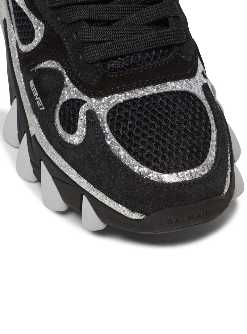 B-East trainers in leather, mesh and glitter 6
