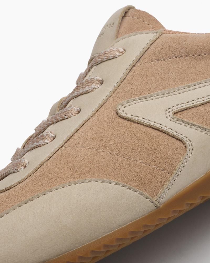 Ultra Slim Retro Runner Sneakers Suede & Leather 6