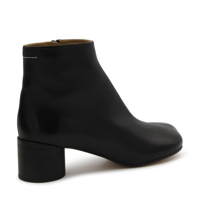 MM6 Maison Margiela black leather anatomic ankle boots outlook