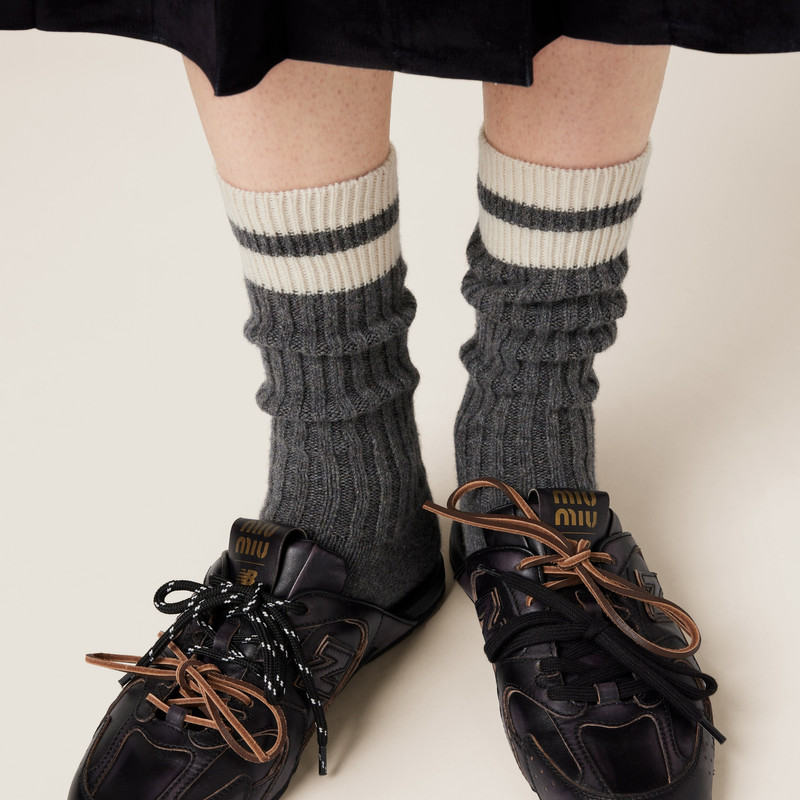 Miu Miu Wool and cashmere socks outlook