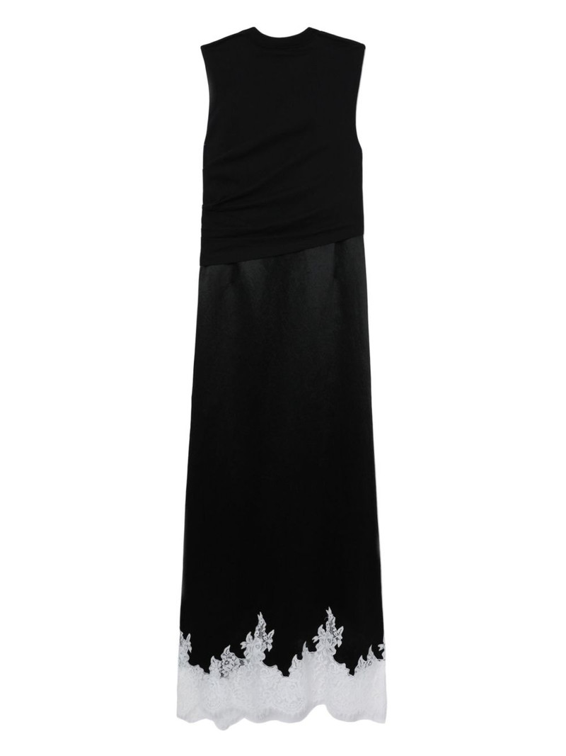 draped cotton midi-dress 6
