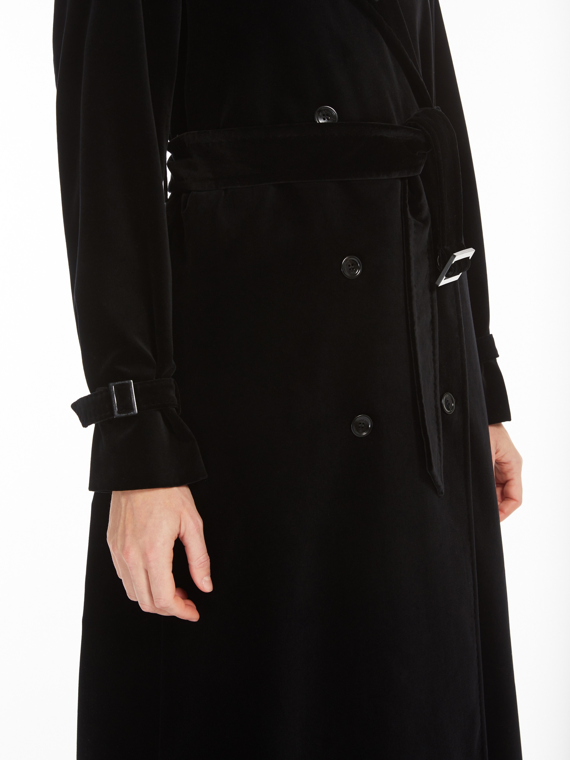 LANA Water-repellent velvet trench coat - 6