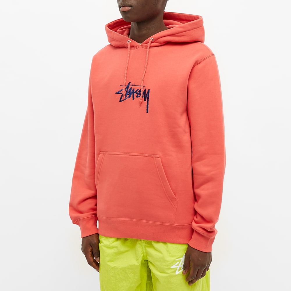 Stussy Stock Logo Applique Hoody - 4