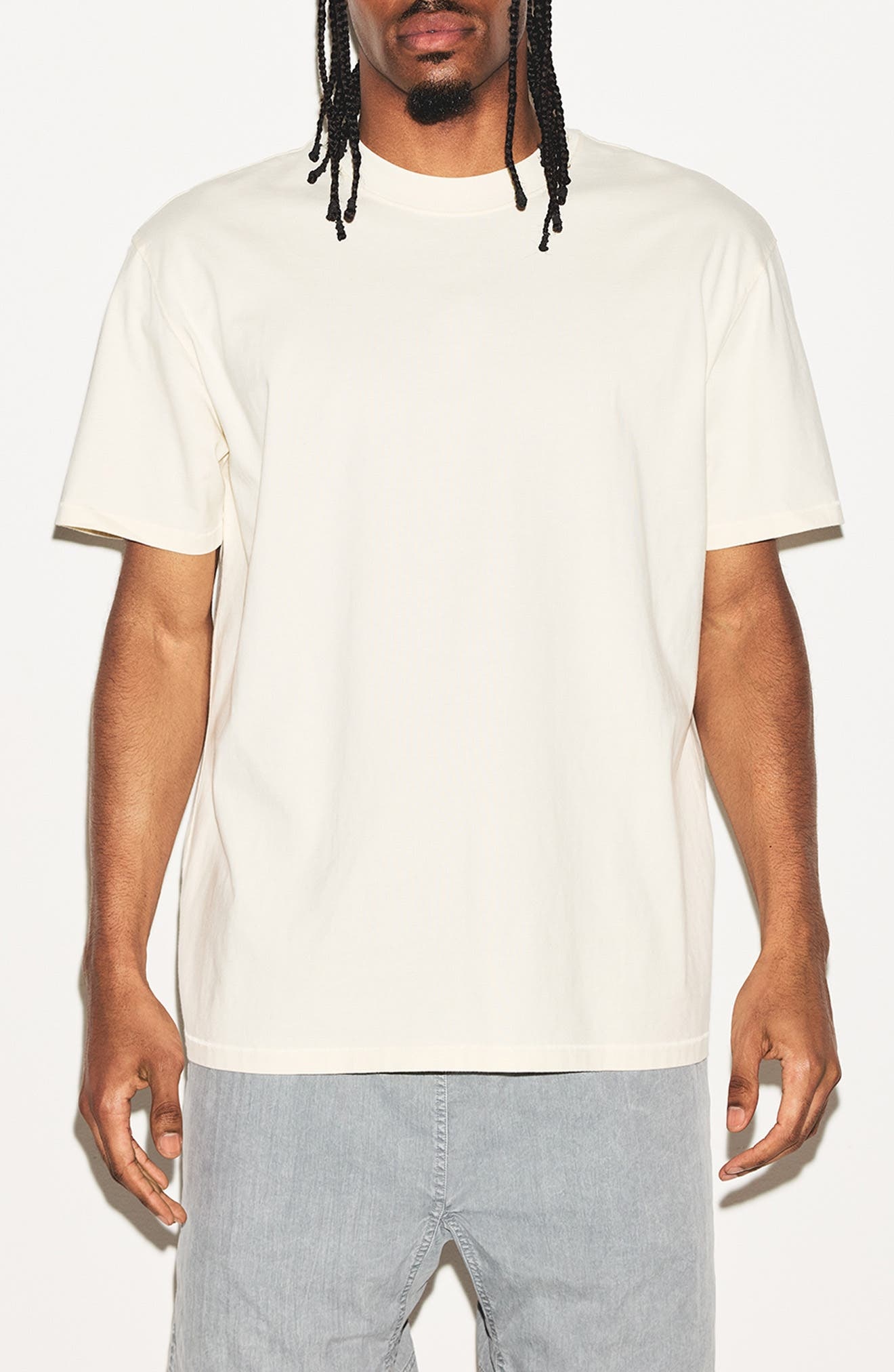 SKIMS Relaxed Fit Heavyweight Cotton T-Shirt in Ecru at Nordstrom - 1