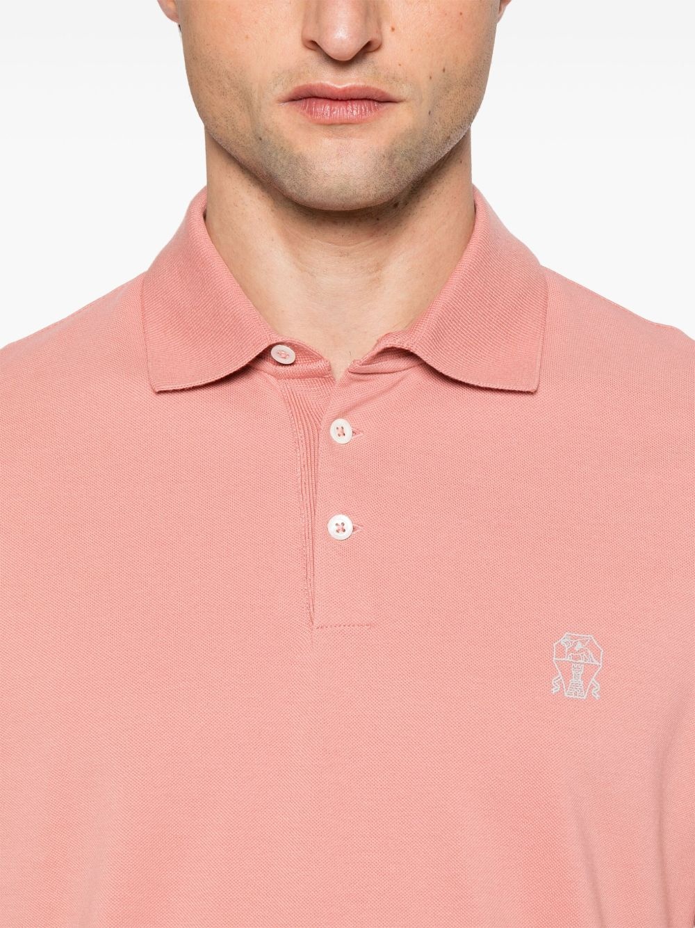 logo-print polo shirt - 4