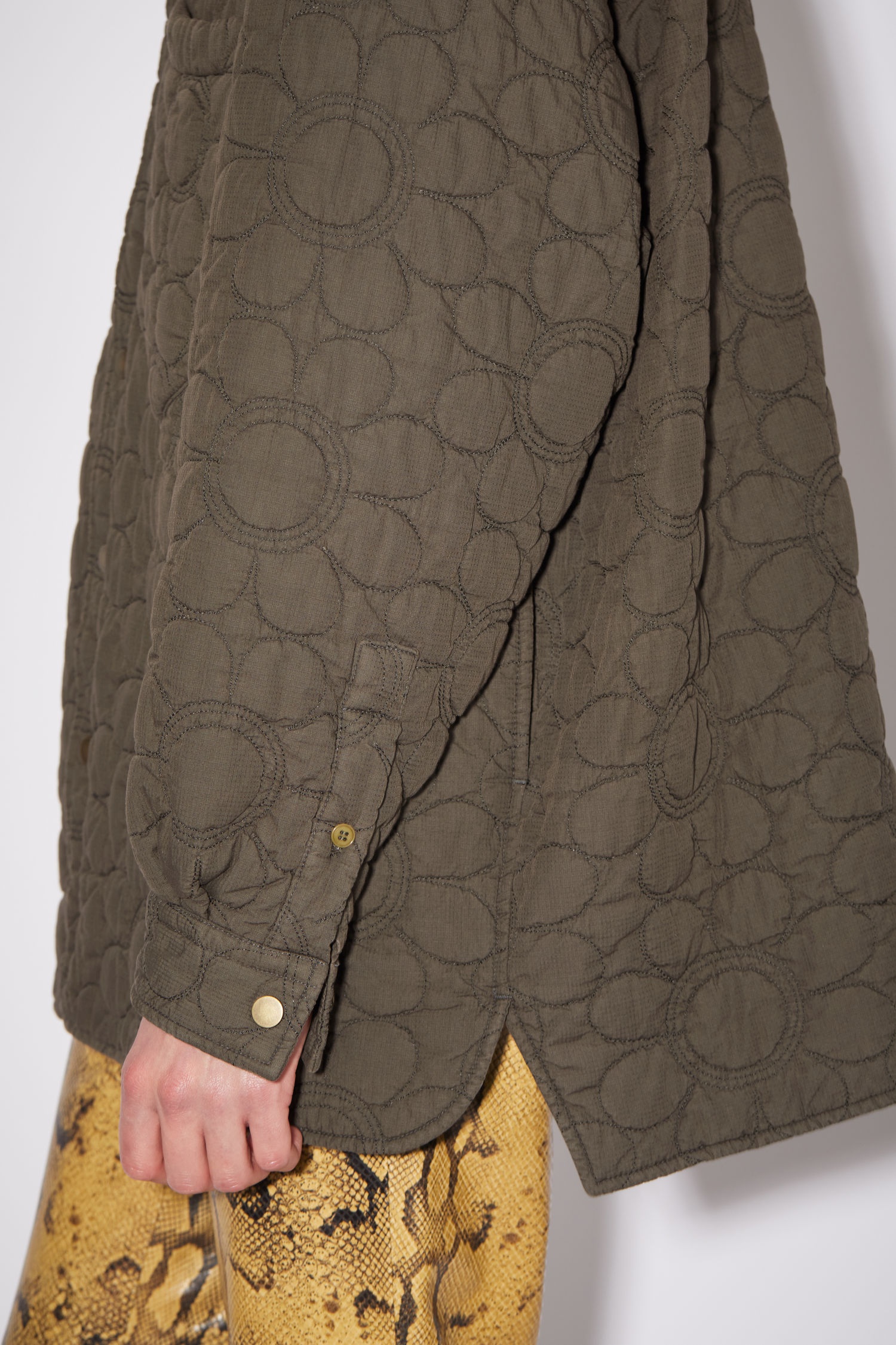 Quilted overshirt - Fox grey - 7