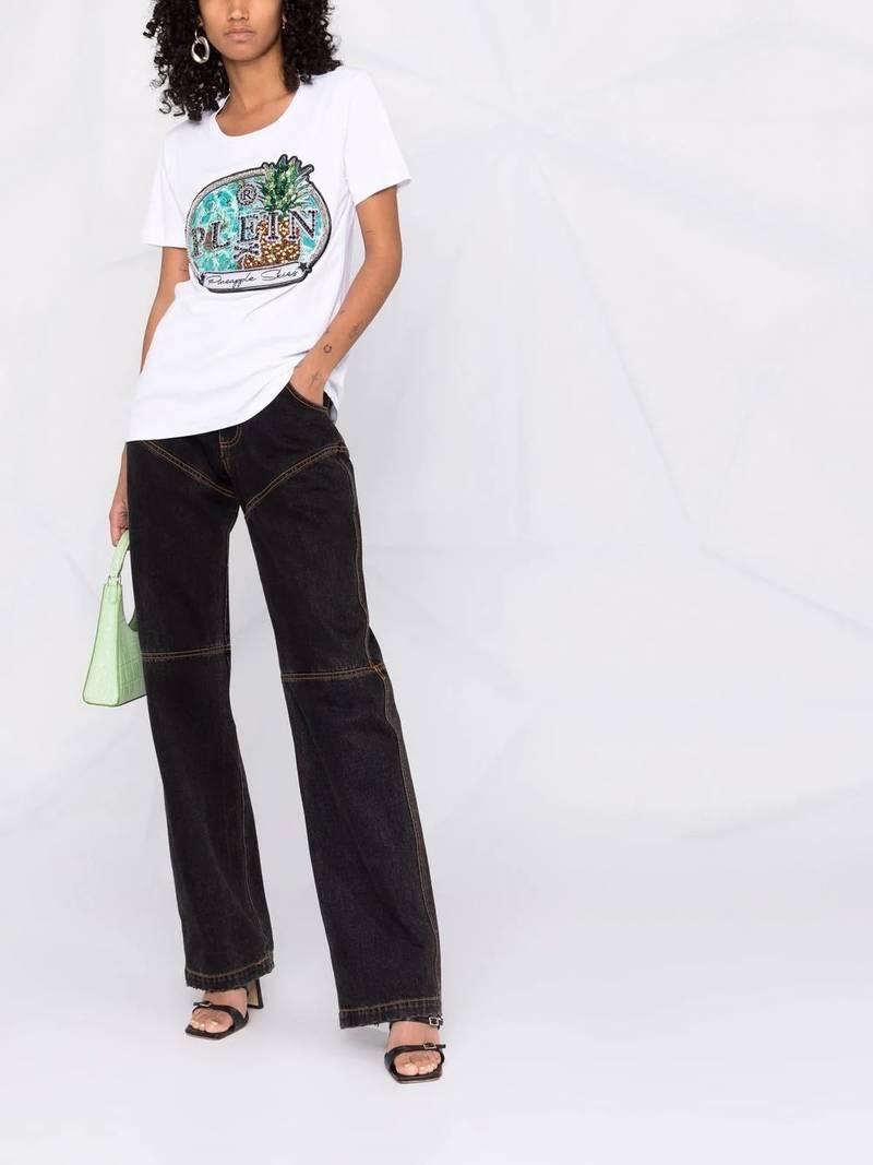 PHILIPP PLEIN logo-print short-sleeve T-shirt outlook