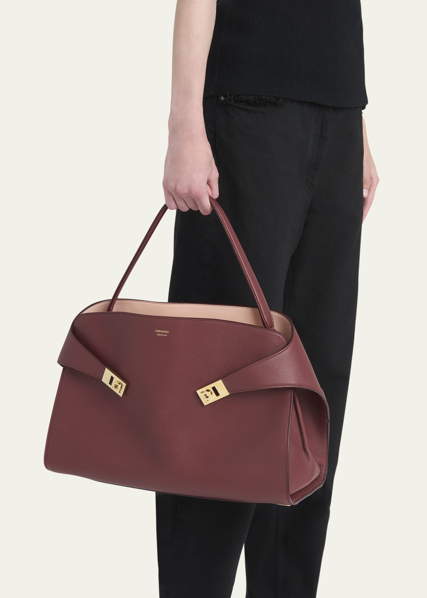 Hug Soft Leather Shoulder Bag - 2