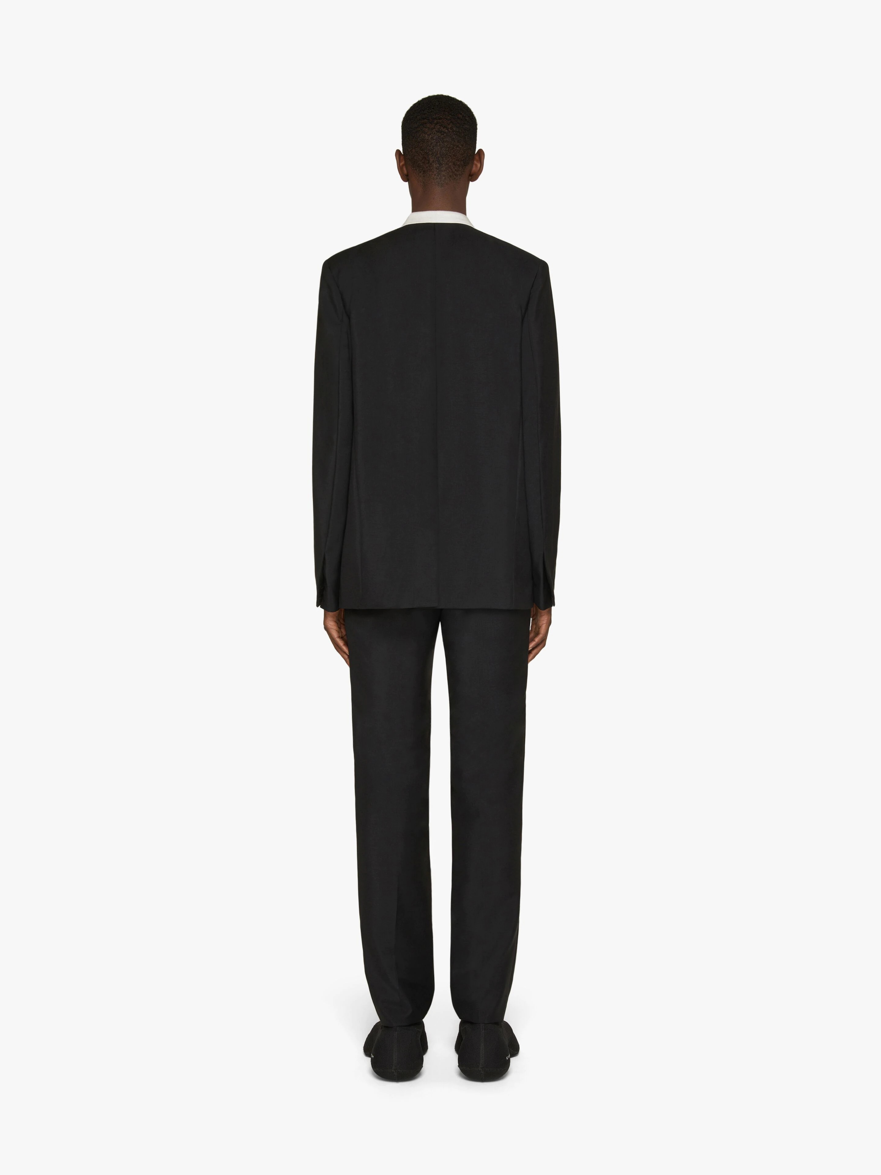 JACKET IN WOOL AND MOHAIR WITH U-LOCK BUCKLE - 4