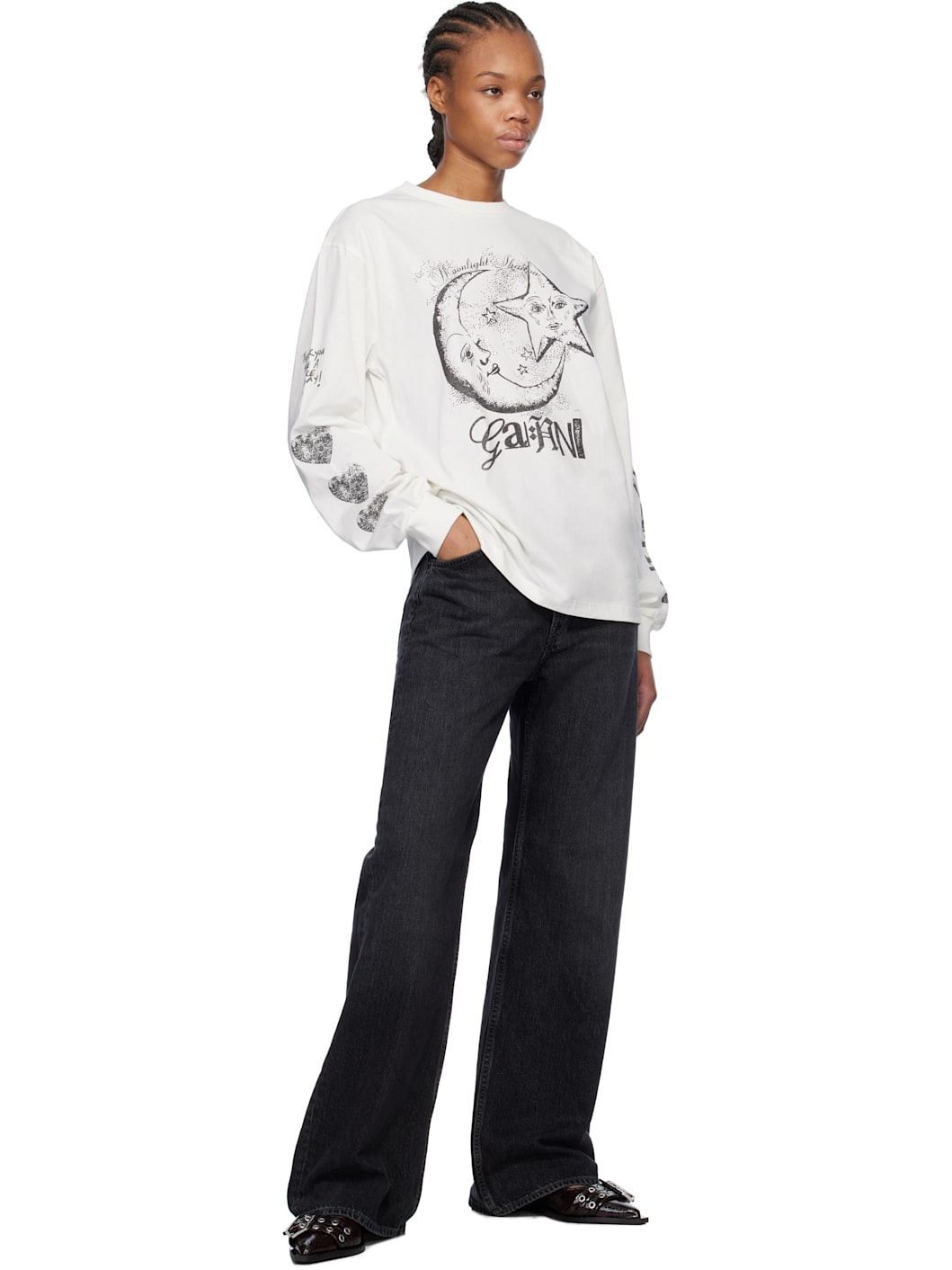 White Future Heavy Long Sleeve T-shirt - 4