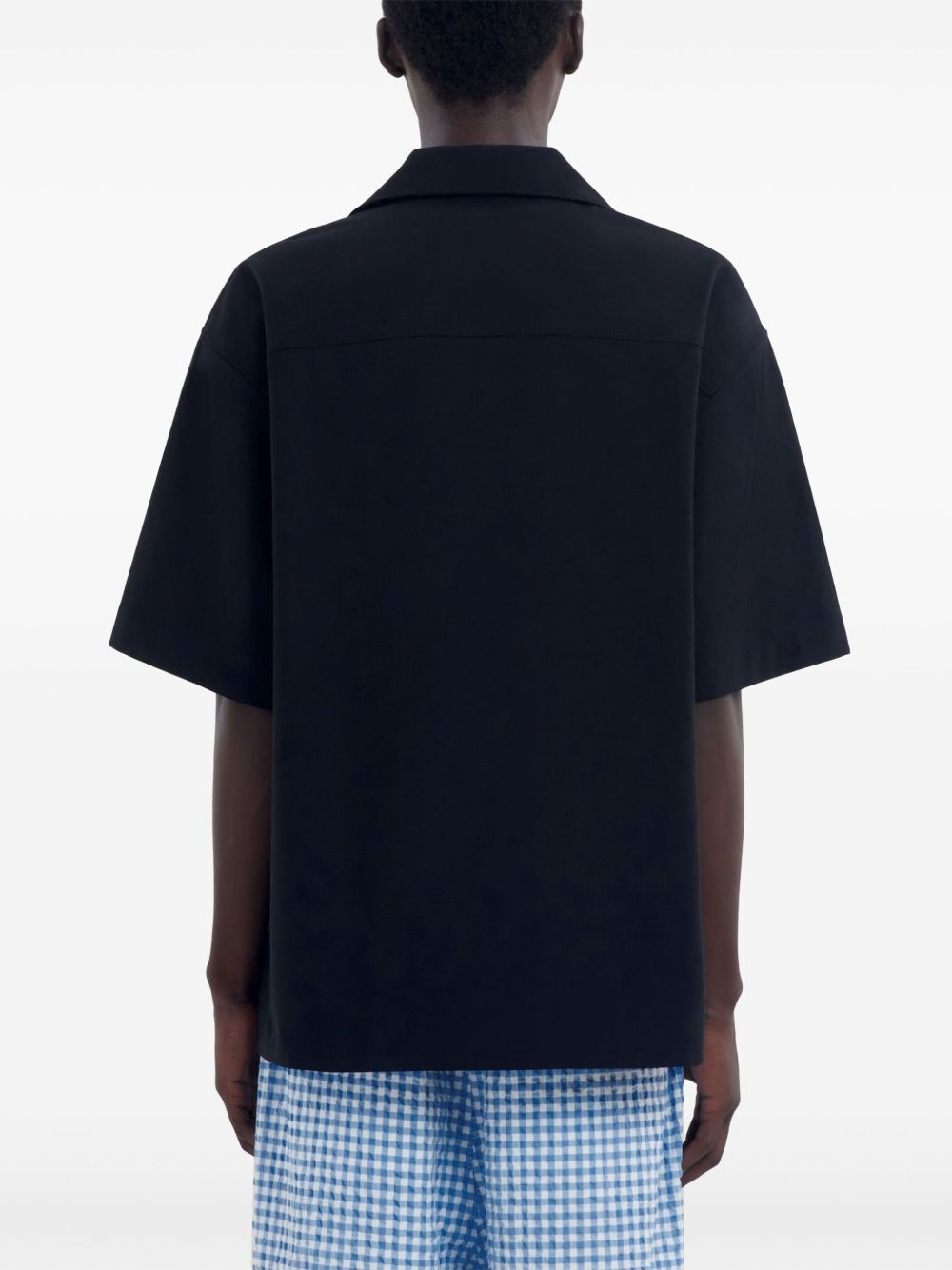 spread collar shirt - 4