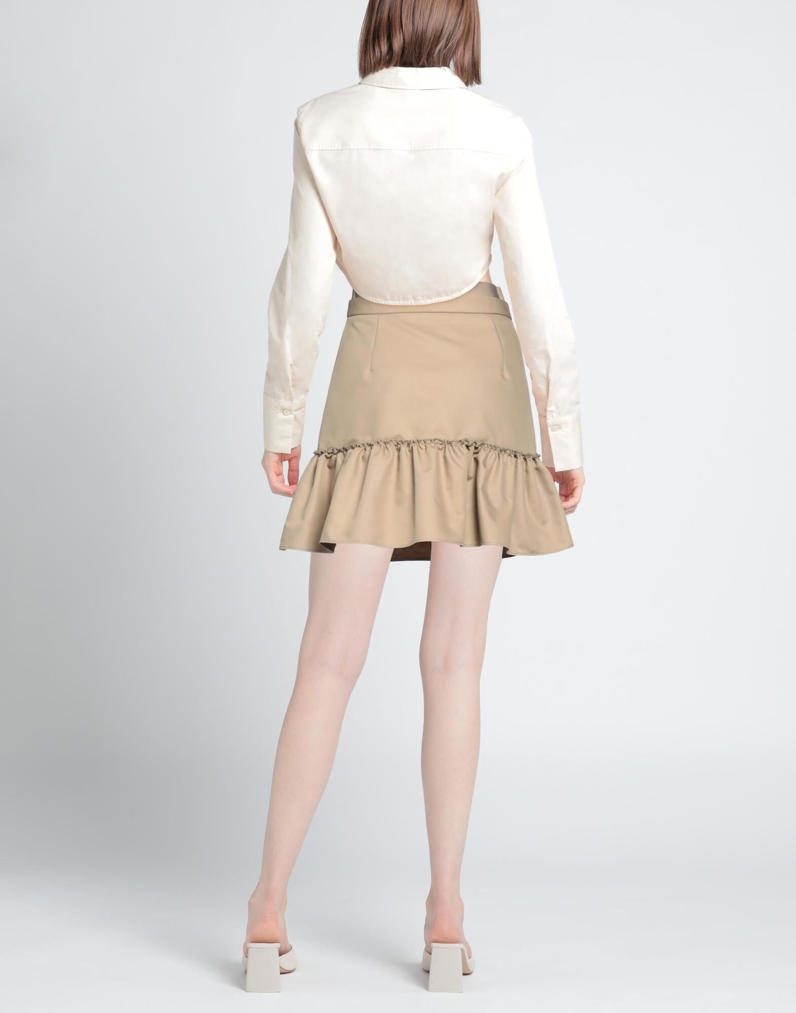 Beige Women's Mini Skirt - 3