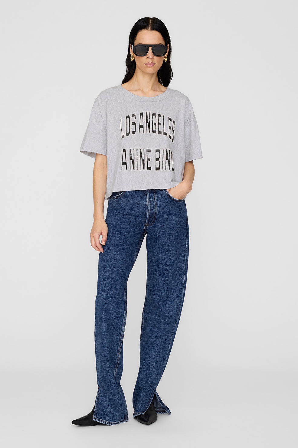 Johnny Cropped Tee - Grey - 2