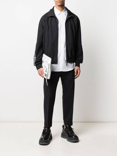 DSQUARED2 logo zipped bomber jacket outlook