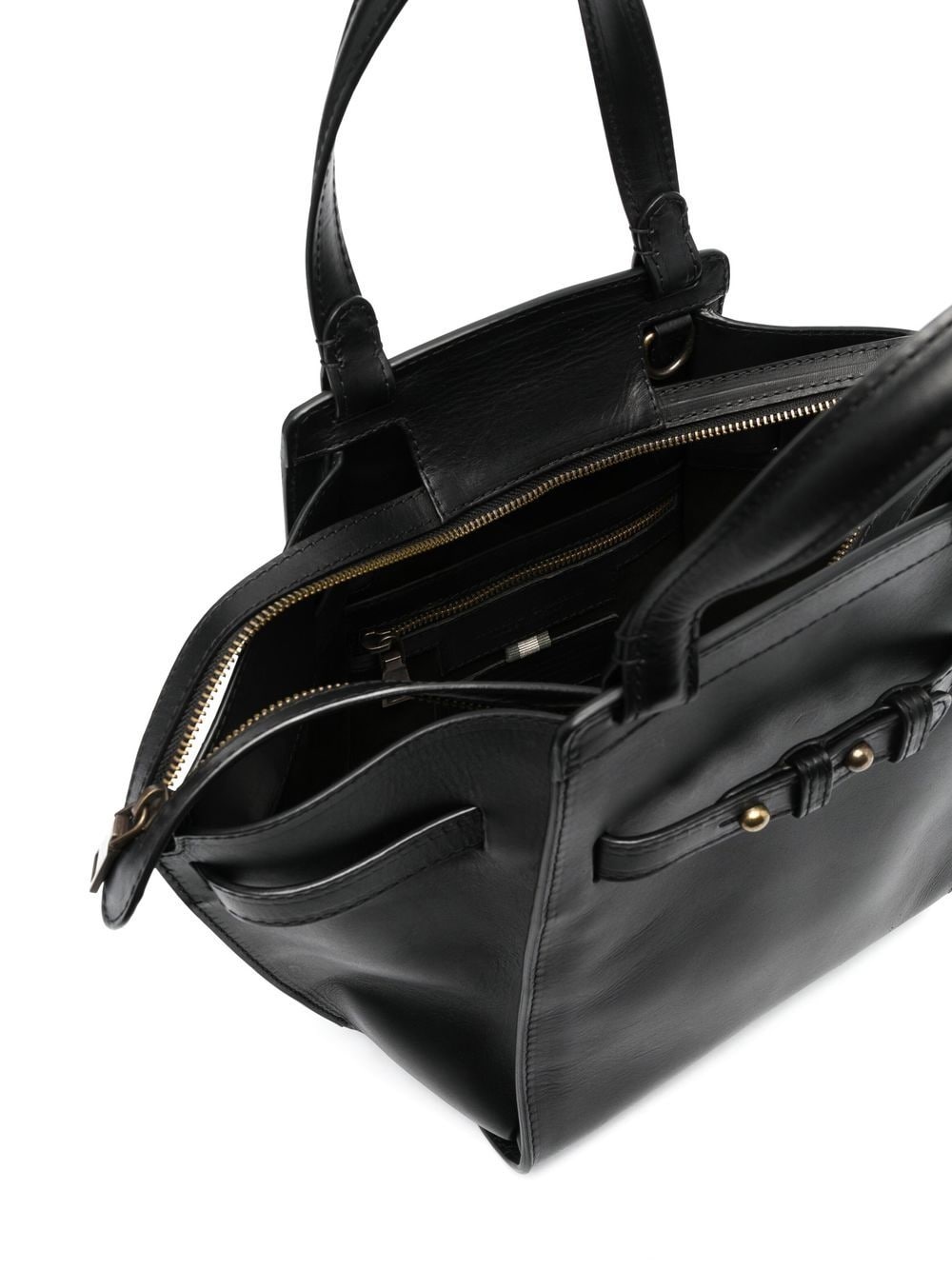 zipped top-handle tote - 4