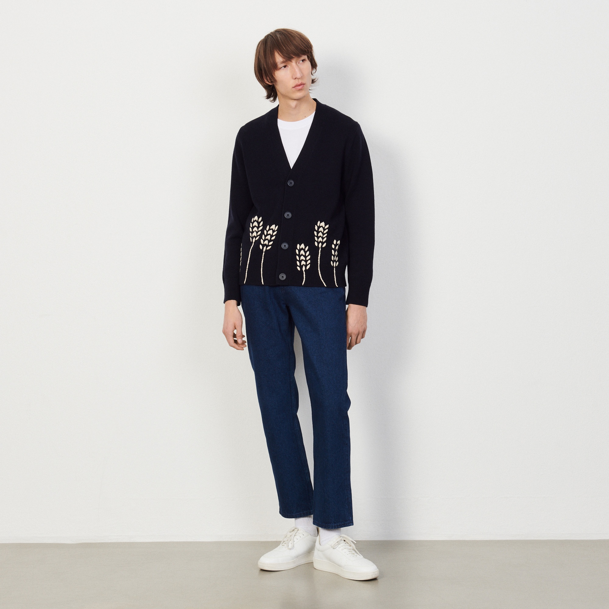 Wool cardigan with embroidery - 2