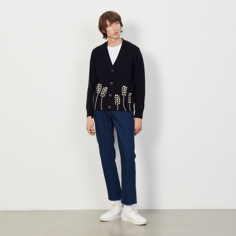 Sandro Wool cardigan with embroidery outlook