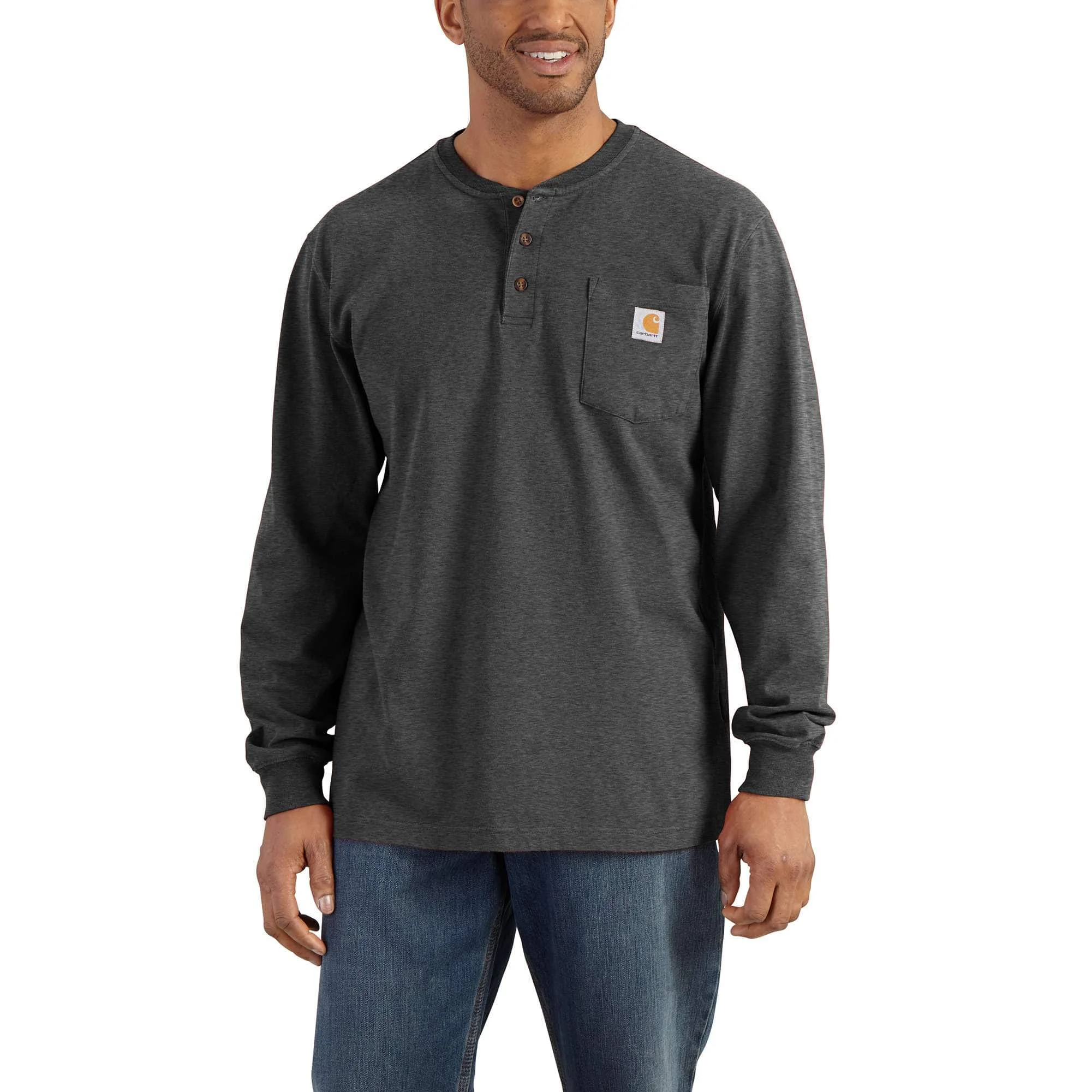 Dearborn Loose LS Henley T-Shirt - 1