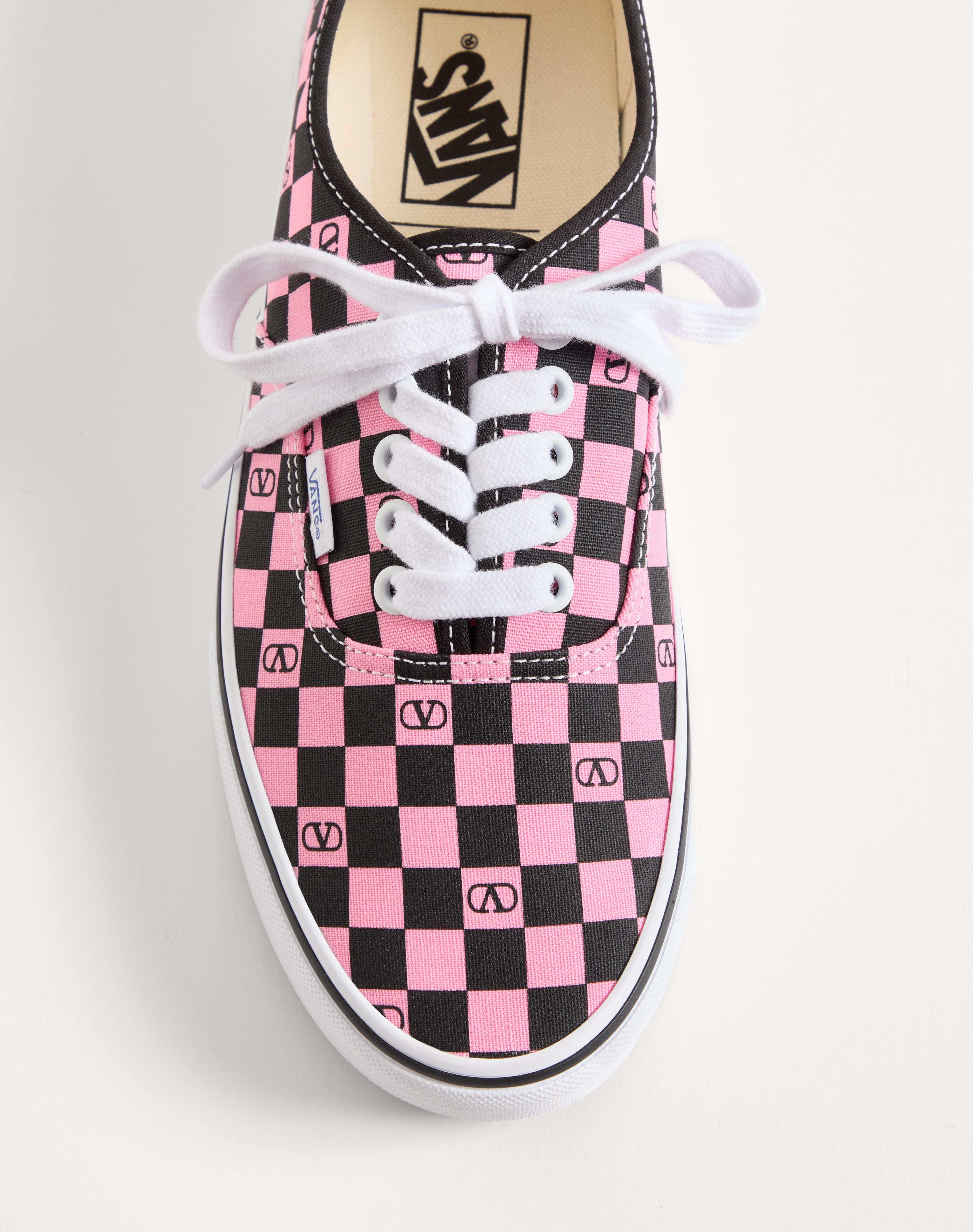 VALENTINO GARAVANI AND VANS LOW-TOP TRAINER IN FABRIC WITH VLOGO CHECKERBOARD PRINT - 7
