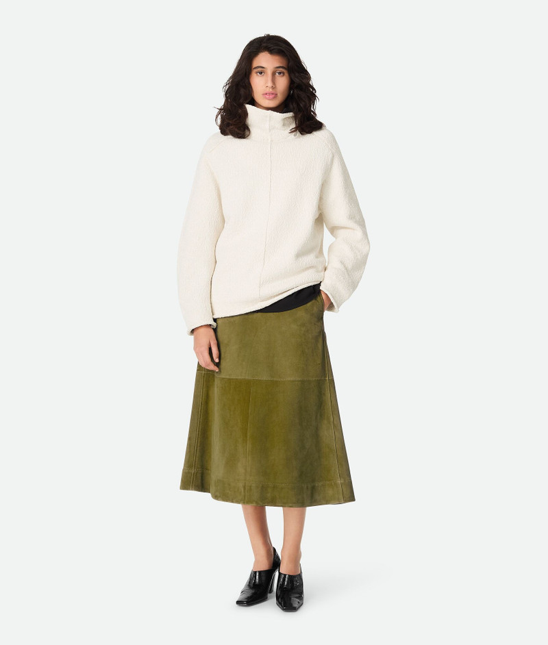 Compact Cotton High Neck Jumper - 1