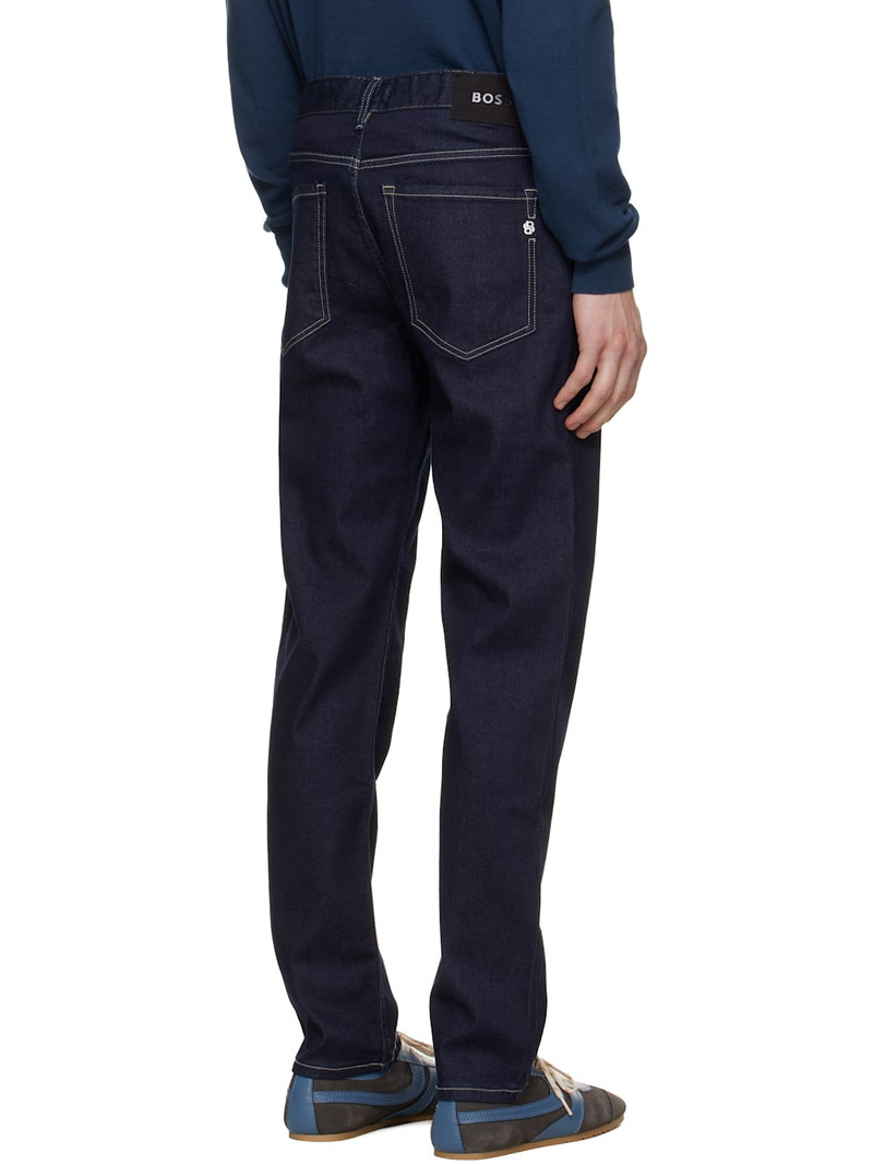 Navy Straight-Fit Stretch Jeans 3
