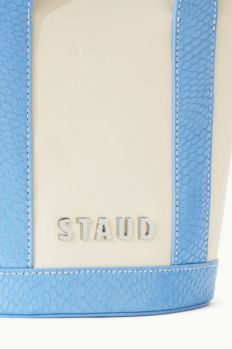 STAUD ALLORA MINI TOTE CREAM STAUD BLUE 5