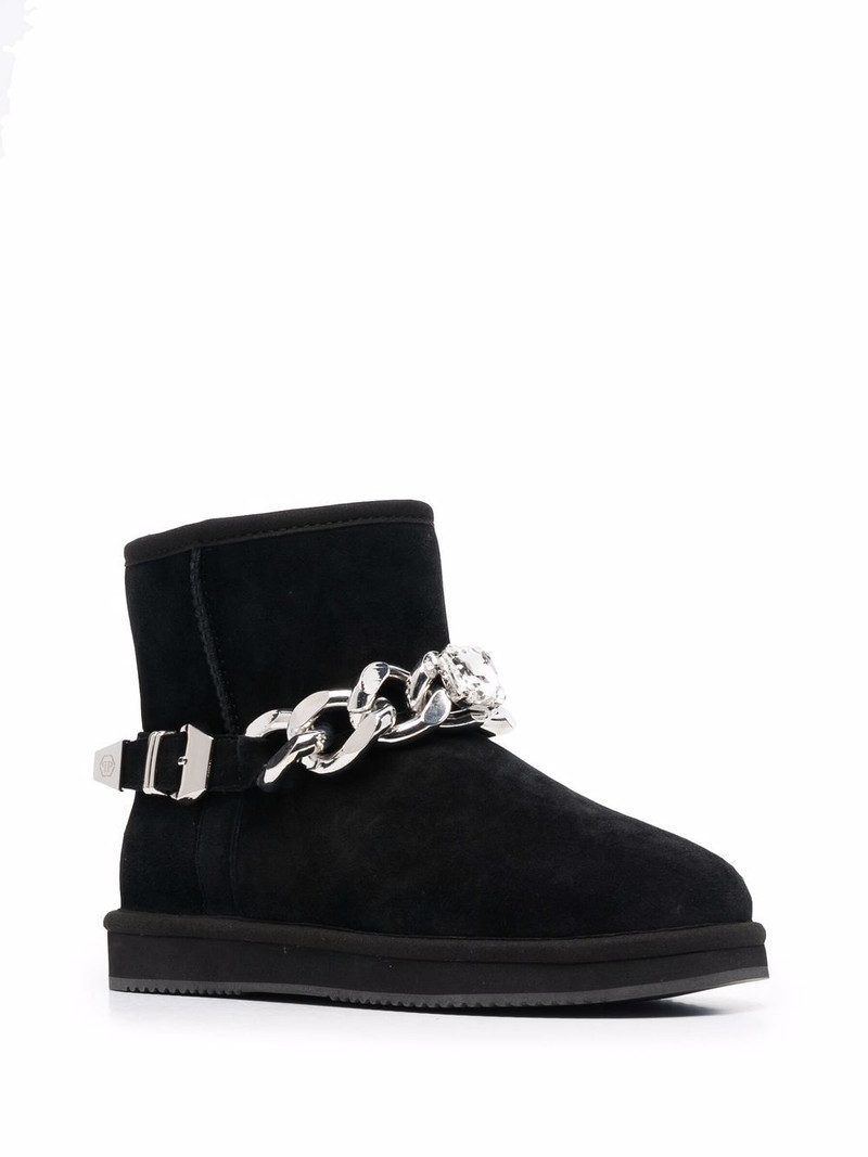 PHILIPP PLEIN chain-link ankle boots outlook