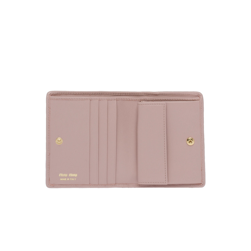 Miu Miu Small matelassé nappa leather wallet outlook