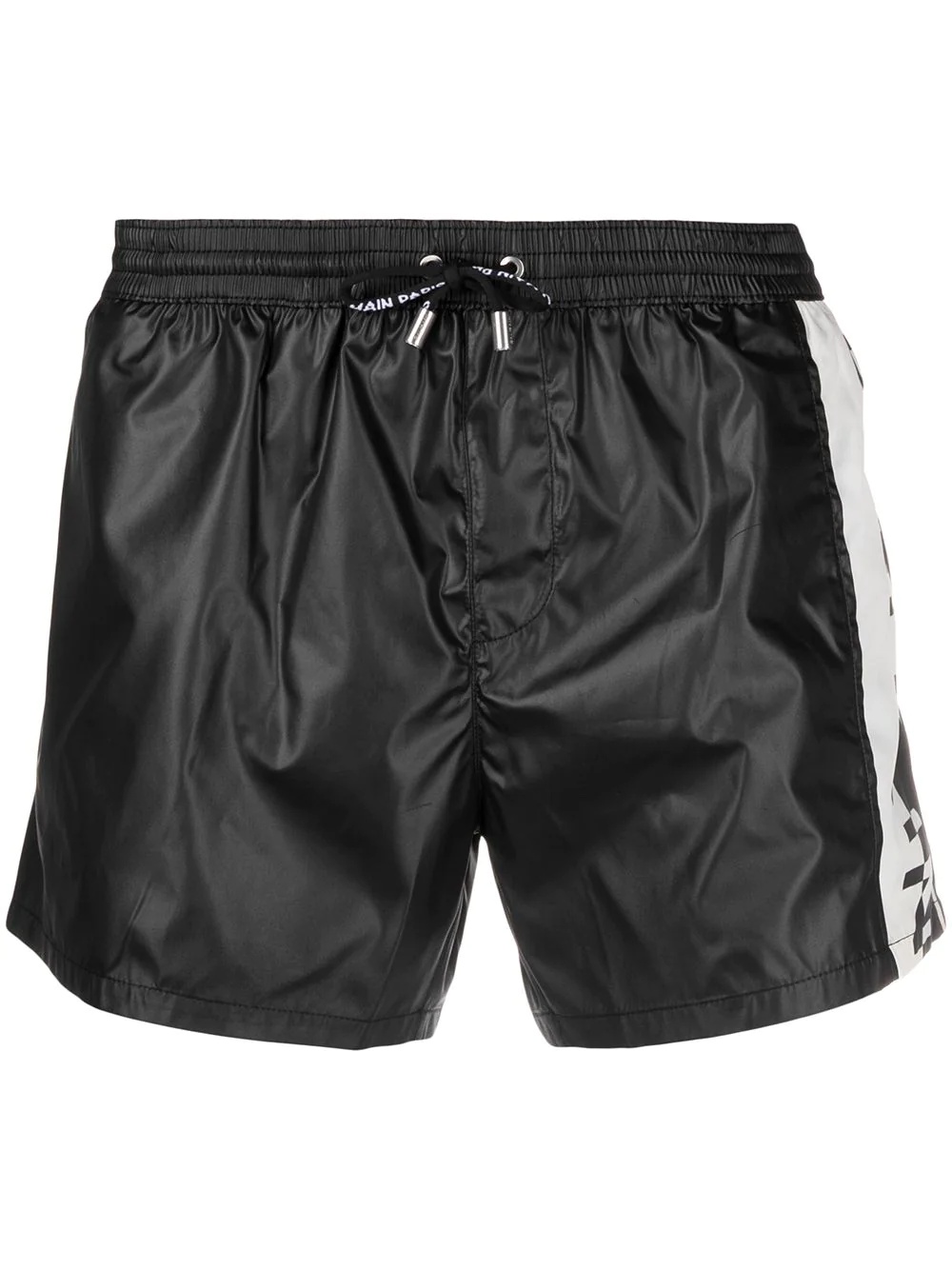 logo-print swim shorts - 1