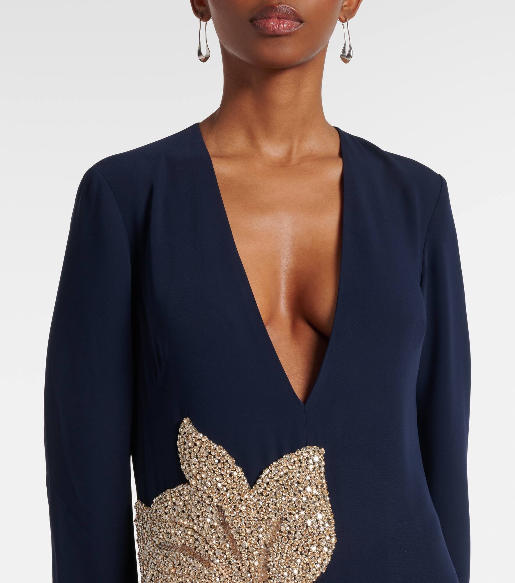 Jennis embellished crêpe maxi dress - 4