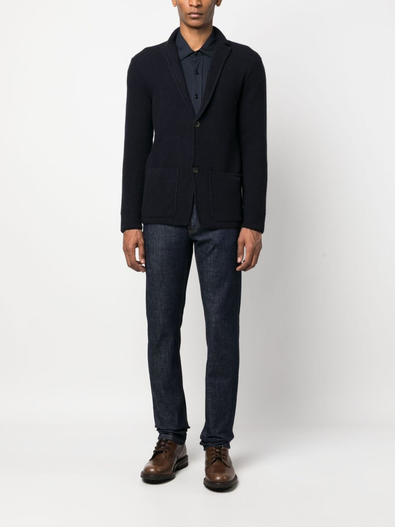 Brioni waffle-knit button-up cardigan outlook