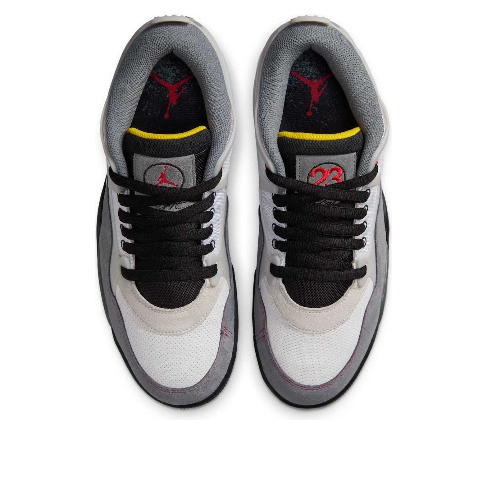 Air Jordan 4 RM Premium 'White Black Smoke Grey Fire Red' IB8052-100 - 4