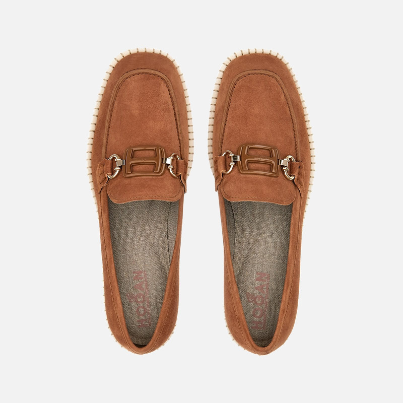 Deconstructed Loafers Hogan H642 Brown 4