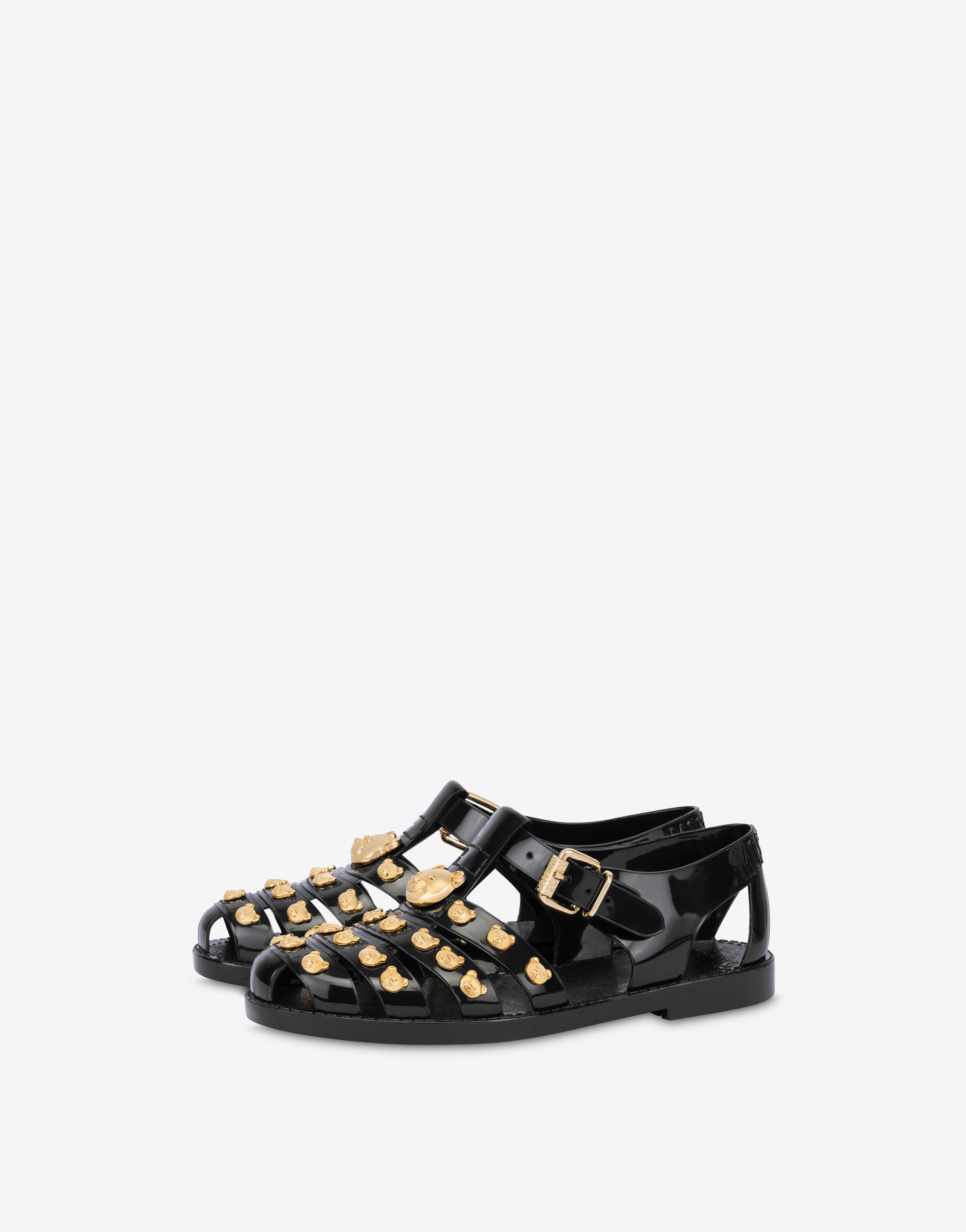 TEDDY STUDS JELLY SANDALS - 1