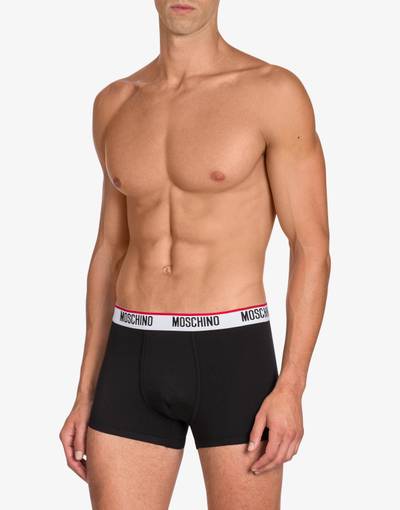 Moschino SET OF 2 COTTON JERSEY BOXERS WITH LOGO&NBSP; outlook