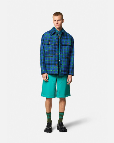 VERSACE Checked Wool Jacket outlook