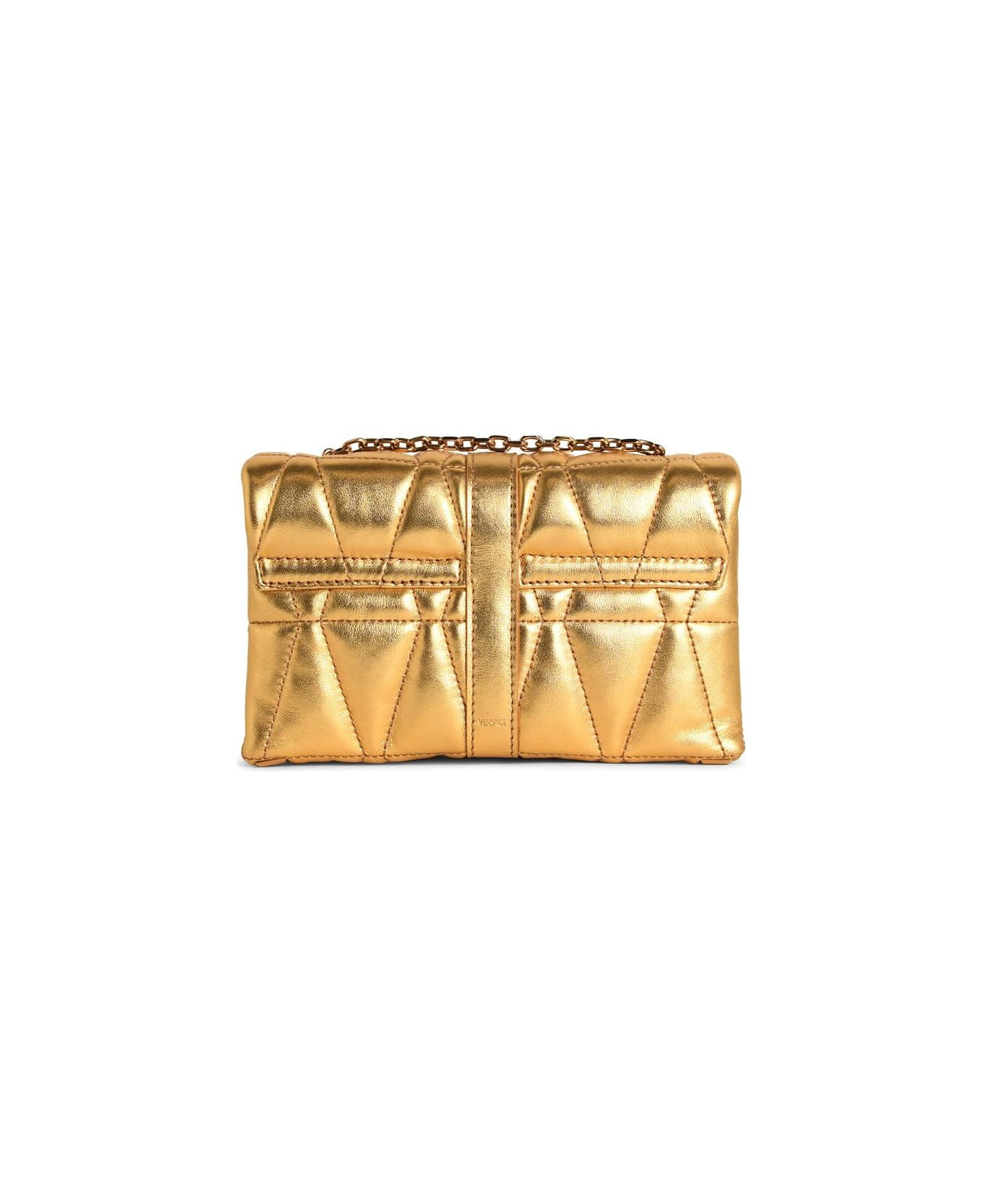 'kleio' Mini Bag In Gold Nappa Leather - 3