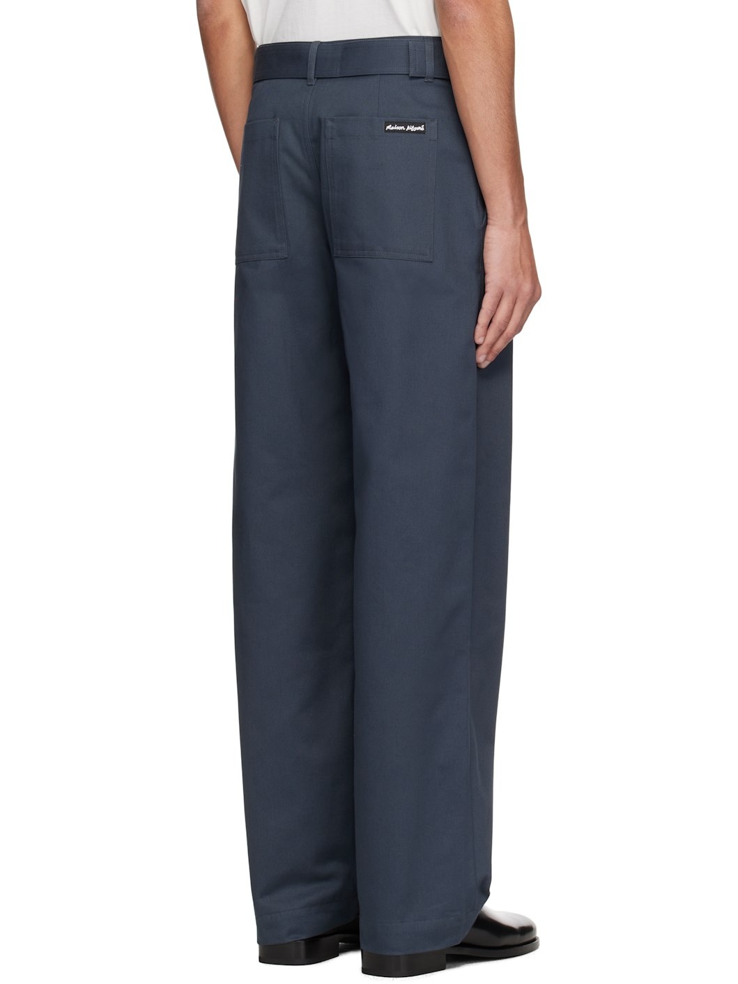 Gray Belted Trousers - 3