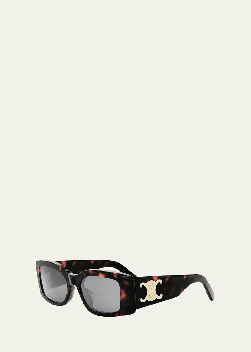 CELINE Triomphe Acetate Rectangle Sunglasses outlook