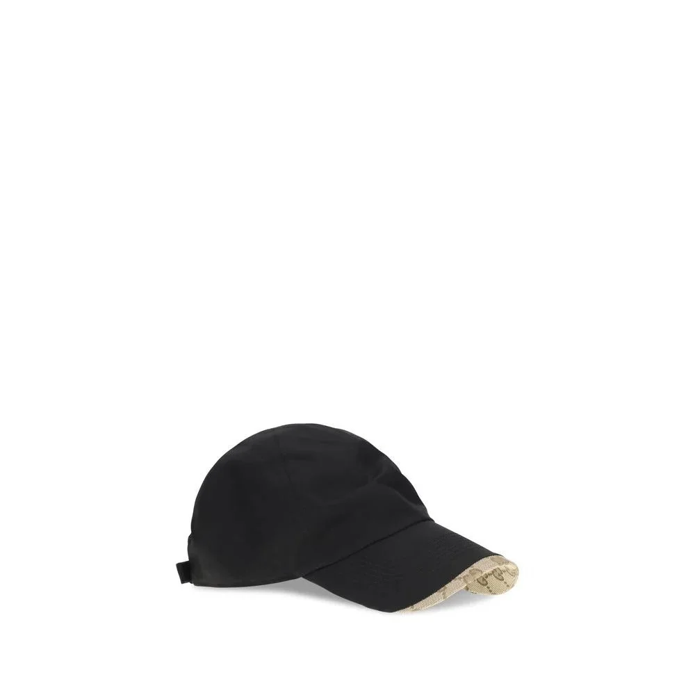 Gucci Cotton Baseball Hat Black Men - 1