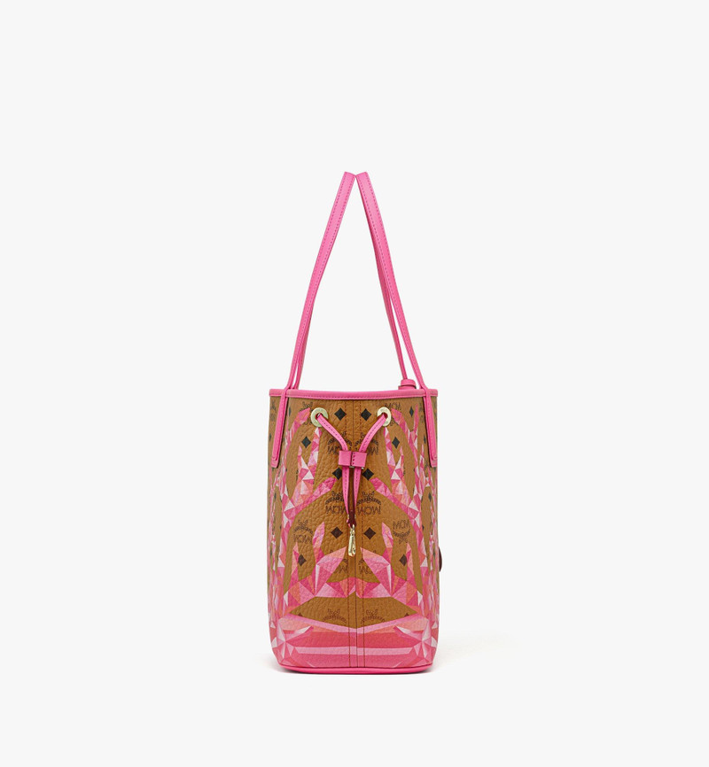 MCM Liz Shopper in Cubic Coral Visetos outlook