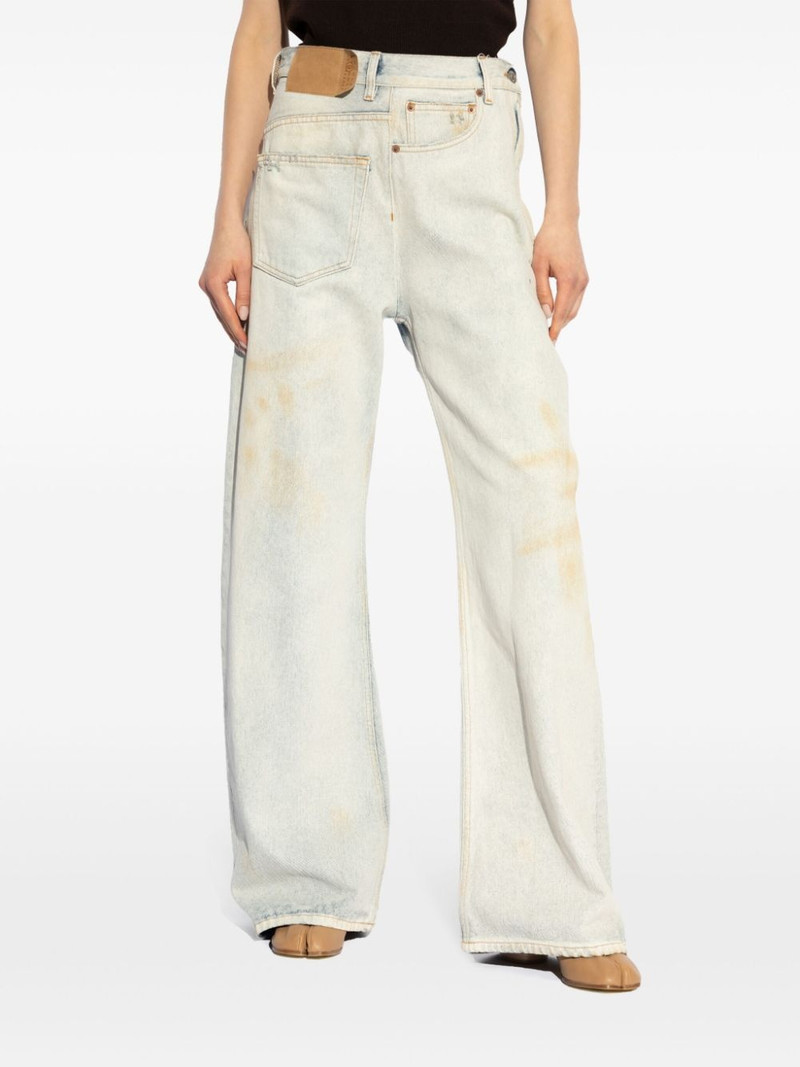distressed wide-leg jeans 3