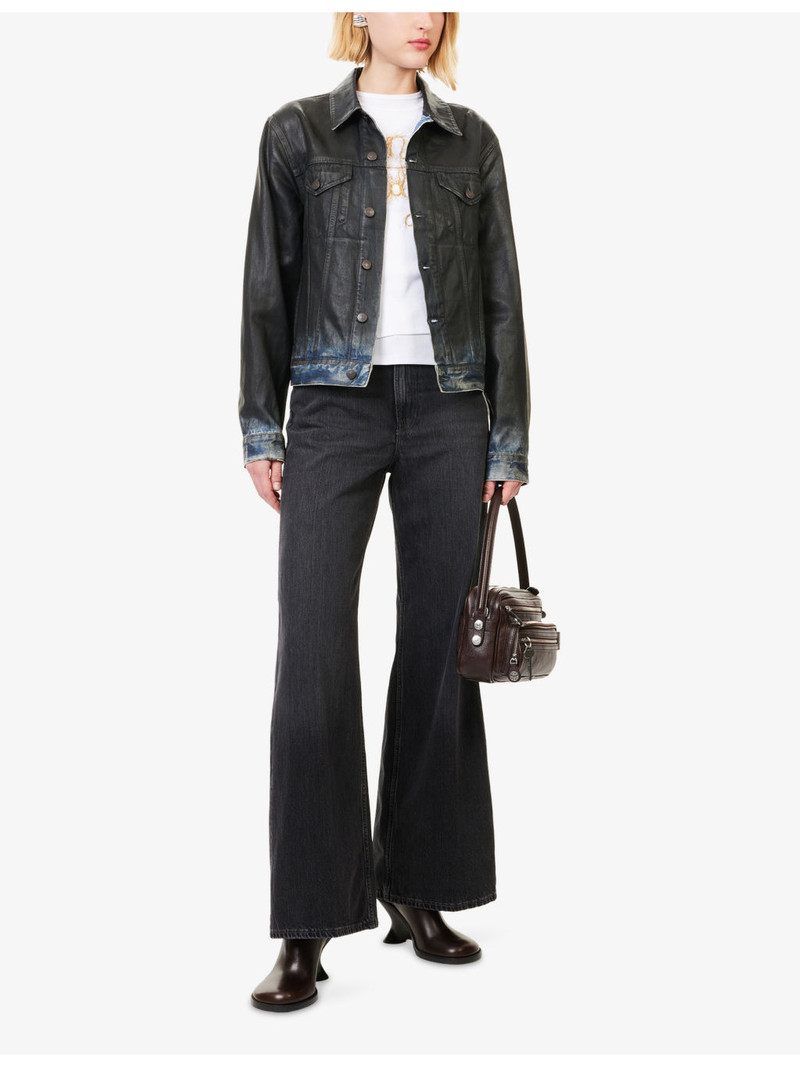 Acne Studios Coated Classic Denim Jacket outlook