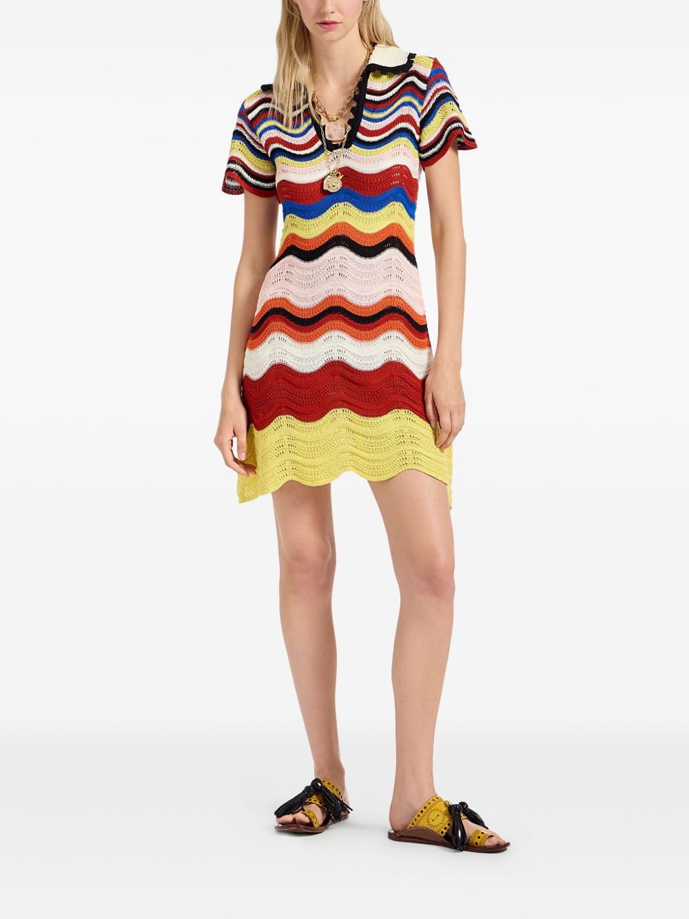 CHEVRON MINI DRESS - 2